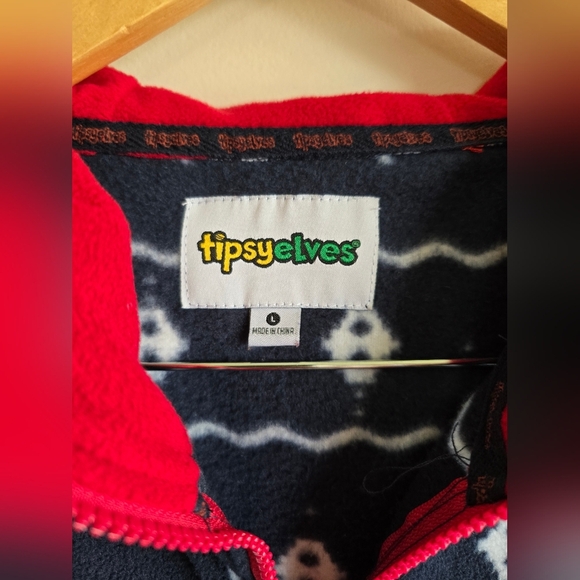 Tipsy Elves, Women's Blue Reindeer Jumpsuit - $89.95 - Picture 11 of 11